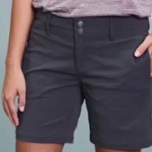 PrAna Revenna Ripstop 6.5" Short Coal Gray Sz 2